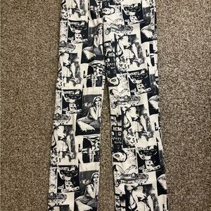 Reformation Black and White Jeans